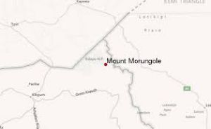 Map of Mt Morungole in Uganda
